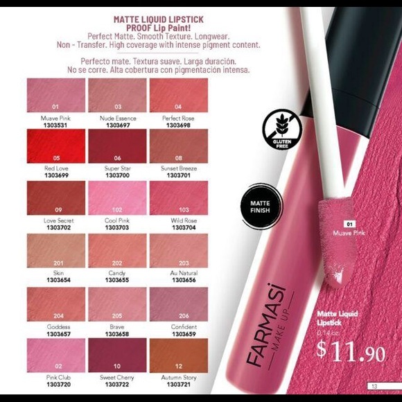 Farmasi Matte Liquid Lipstick - Picture 2 of 3